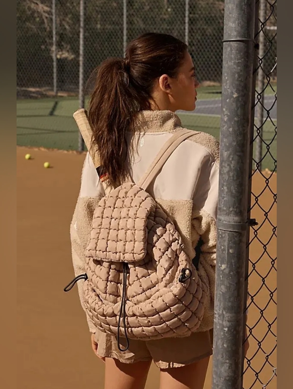 FP Movement Quilted Hiker Pack in Ivory